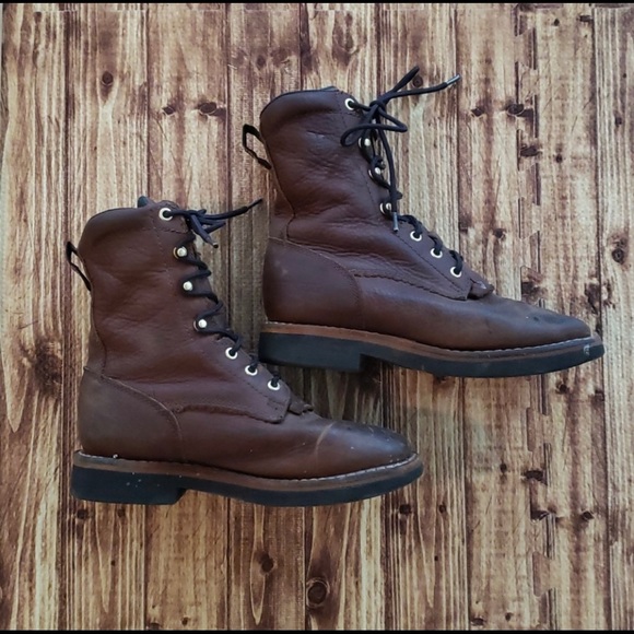 Georgia Boot Women’s Lacer Leather Work Boot - Picture 2 of 9